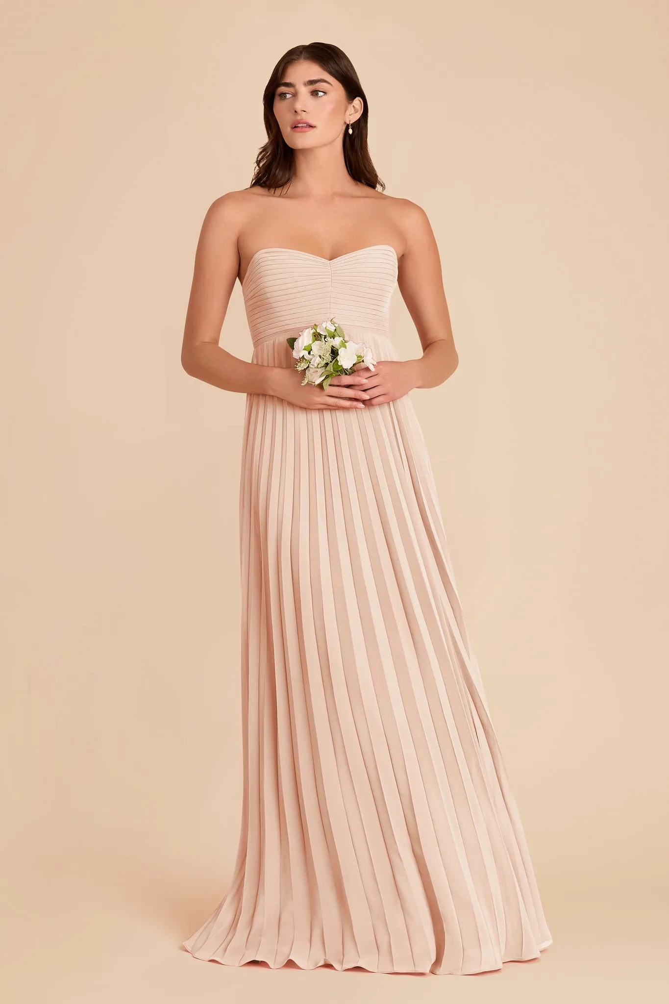 Sasha Chiffon Dress - Pale Blush sold by Birdy Grey product image thumbnail 2
