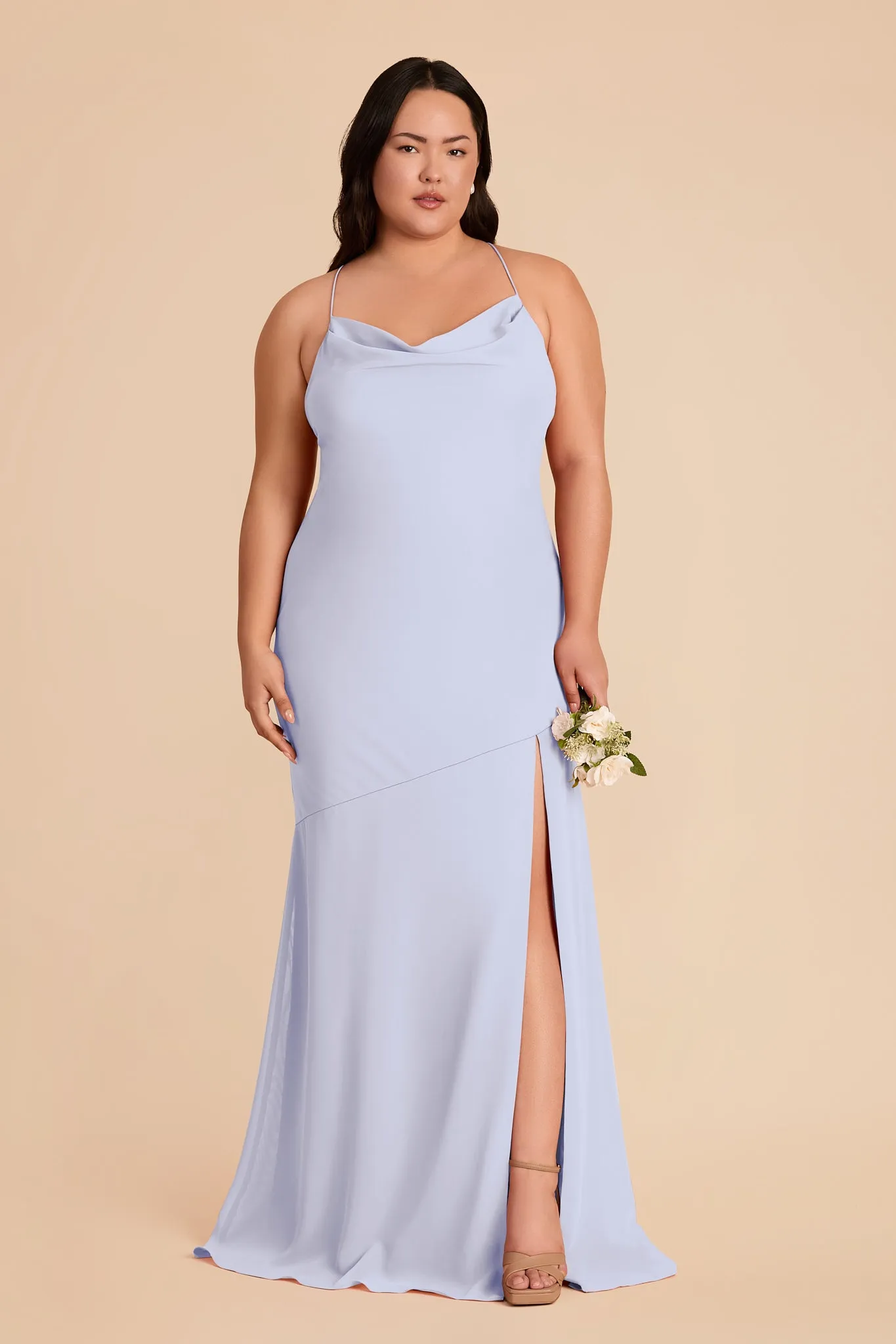 Olivia Chiffon Dress - Periwinkle Blue sold by Birdy Grey product image thumbnail 2