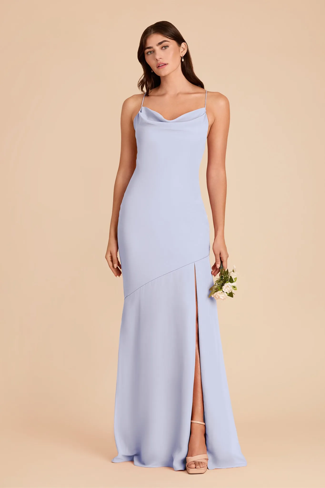 Olivia Chiffon Dress - Periwinkle Blue sold by Birdy Grey