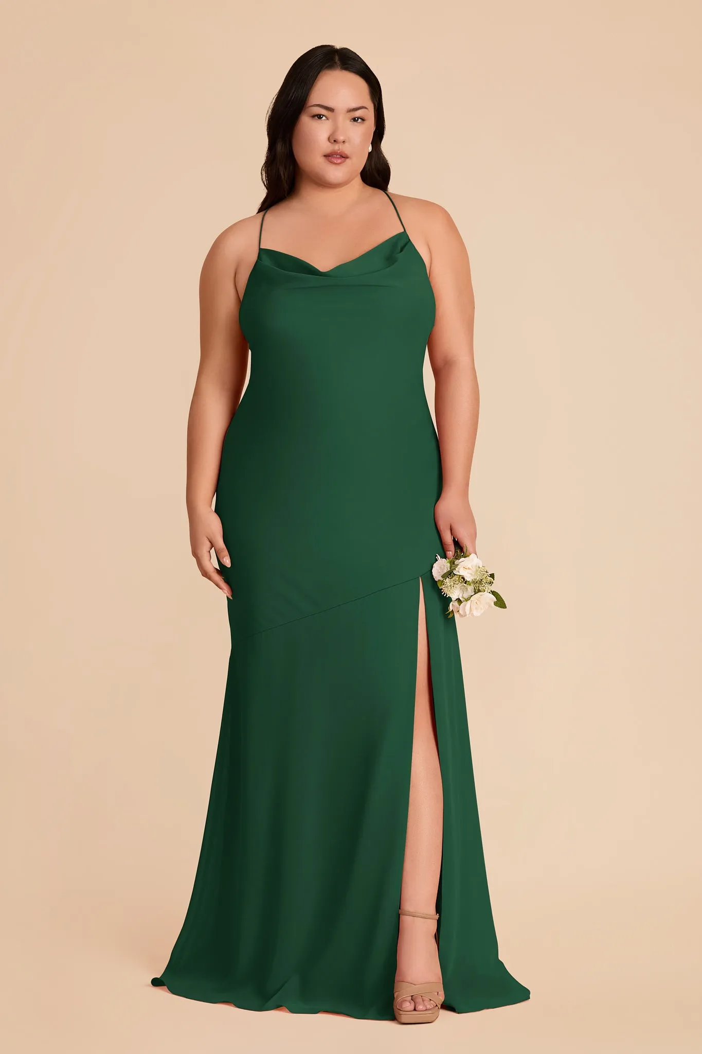 Olivia Chiffon Dress - Forest Green sold by Birdy Grey product image thumbnail 2