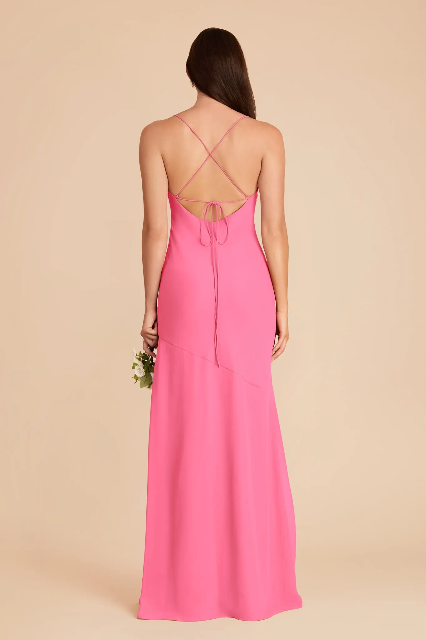 Olivia Chiffon Dress - Bon Bon Pink sold by Birdy Grey product image thumbnail 5