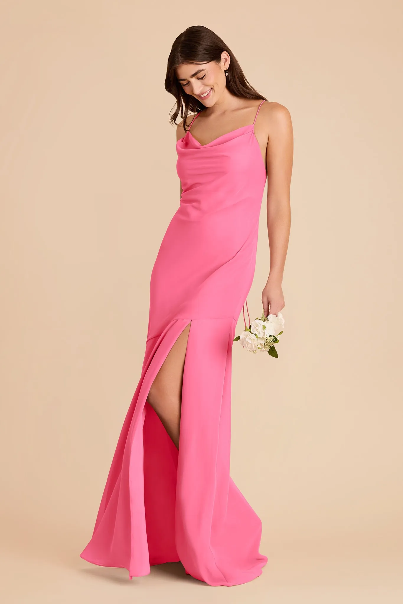 Olivia Chiffon Dress - Bon Bon Pink sold by Birdy Grey product image thumbnail 3