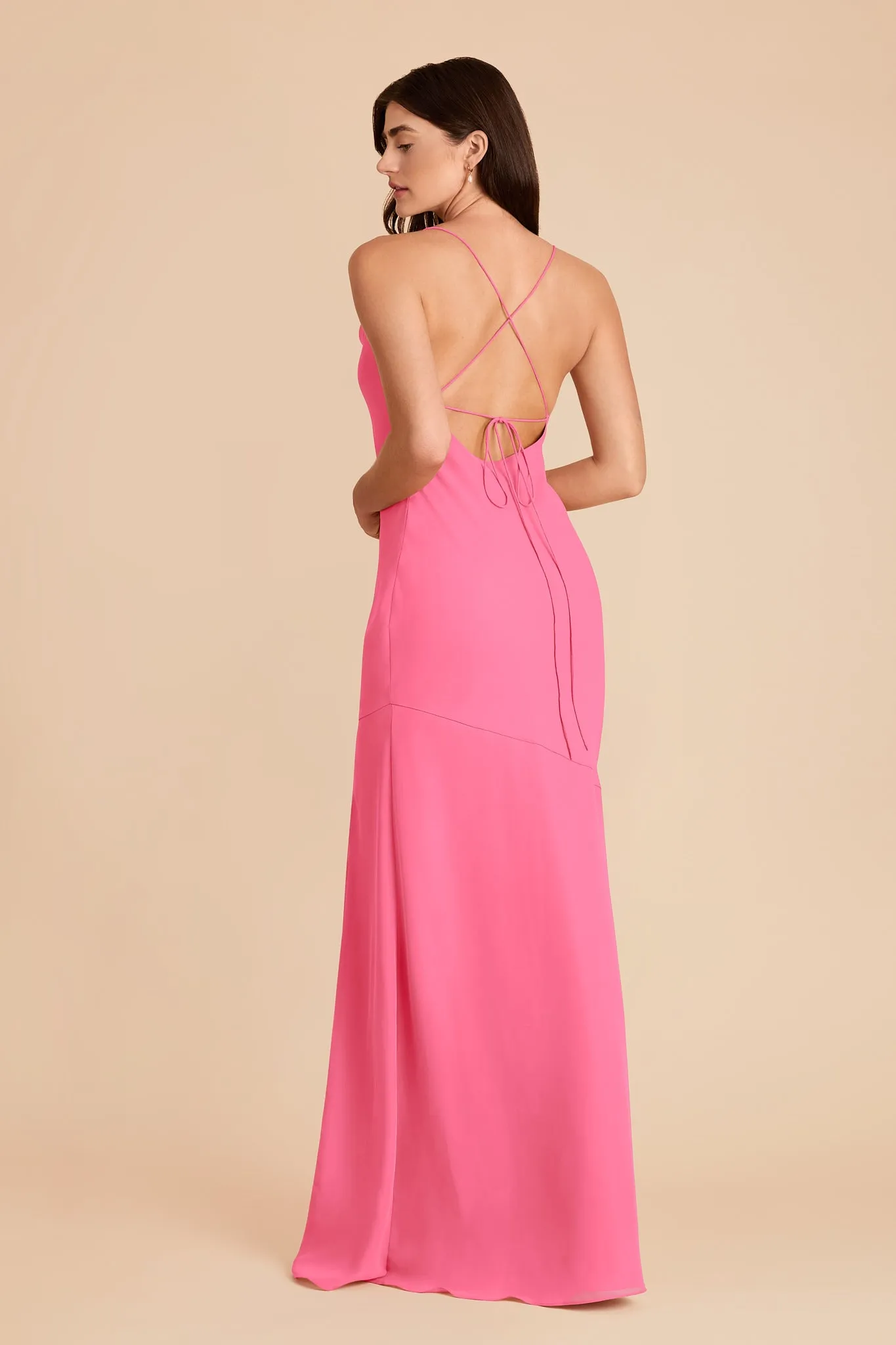 Olivia Chiffon Dress - Bon Bon Pink sold by Birdy Grey product image thumbnail 4