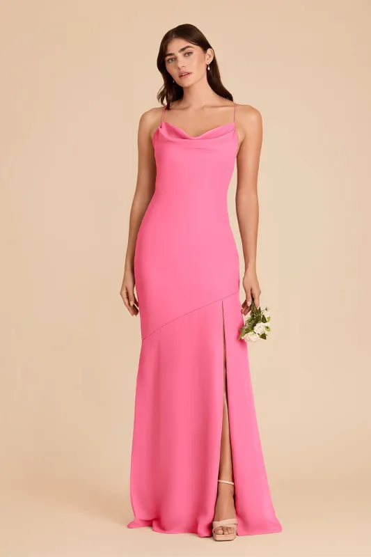 Olivia Chiffon Dress - Bon Bon Pink made by Birdy Grey