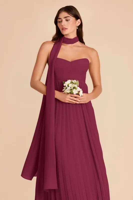 Vera Chiffon Scarf - Berry made by Birdy Grey