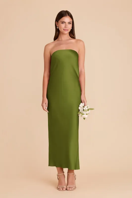 Isla Matte Satin Dress - Cactus sold by Birdy Grey
