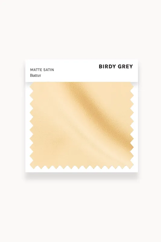 Swatch - Matte Satin in Butter sold by Birdy Grey