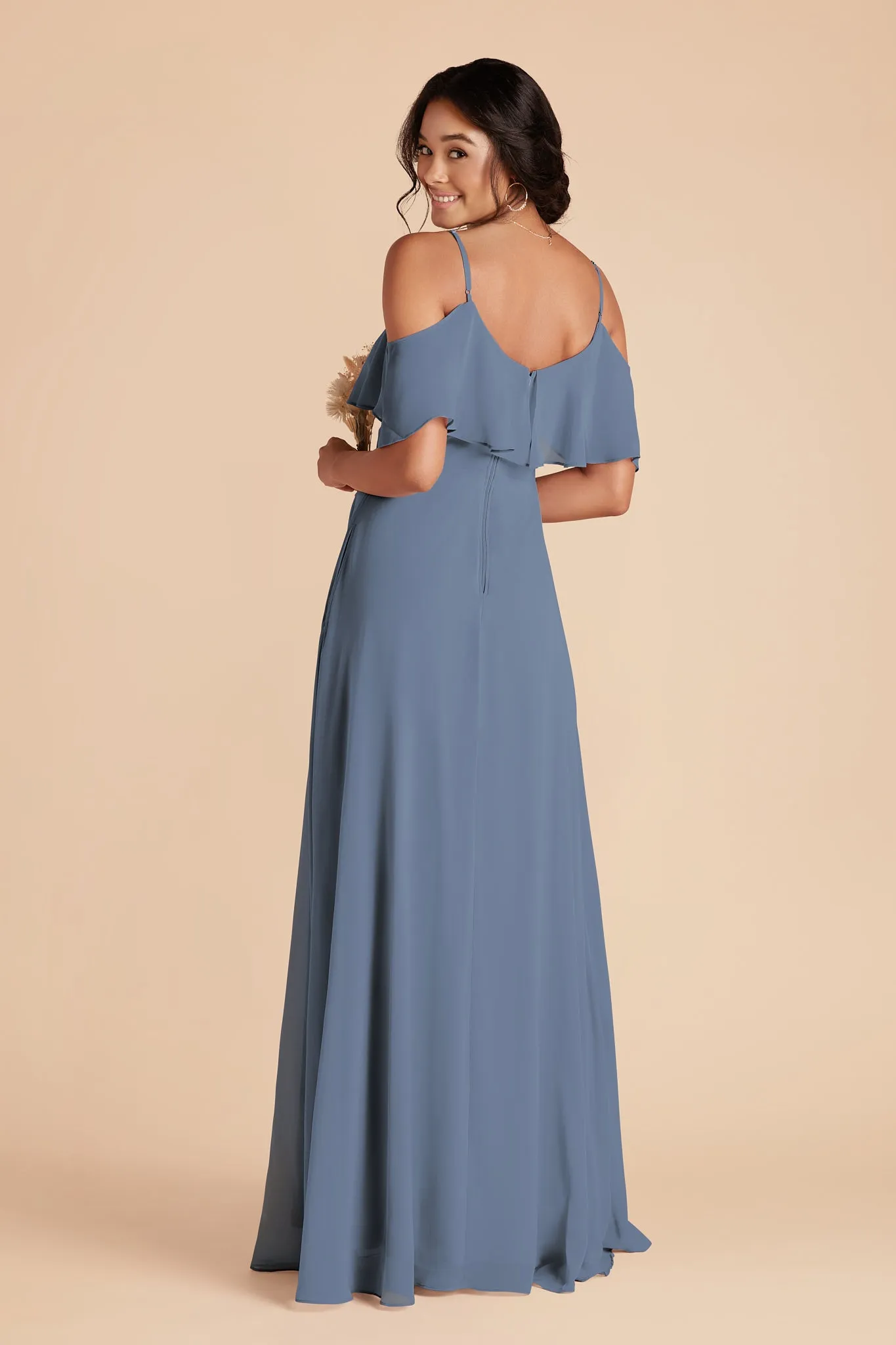 Jane Chiffon Dress - French Blue sold by Birdy Grey product image thumbnail 3