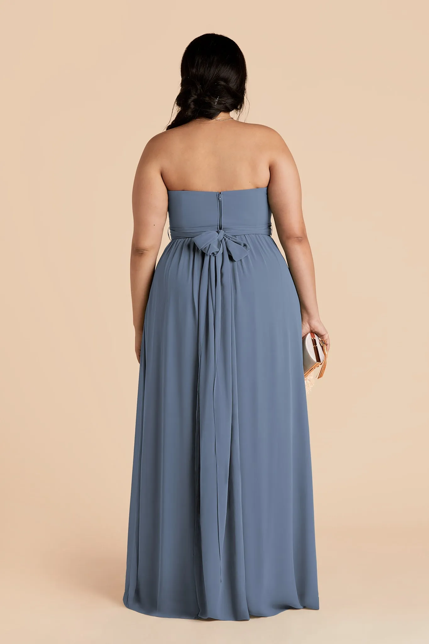 Grace Chiffon Dress - French Blue sold by Birdy Grey product image thumbnail 4