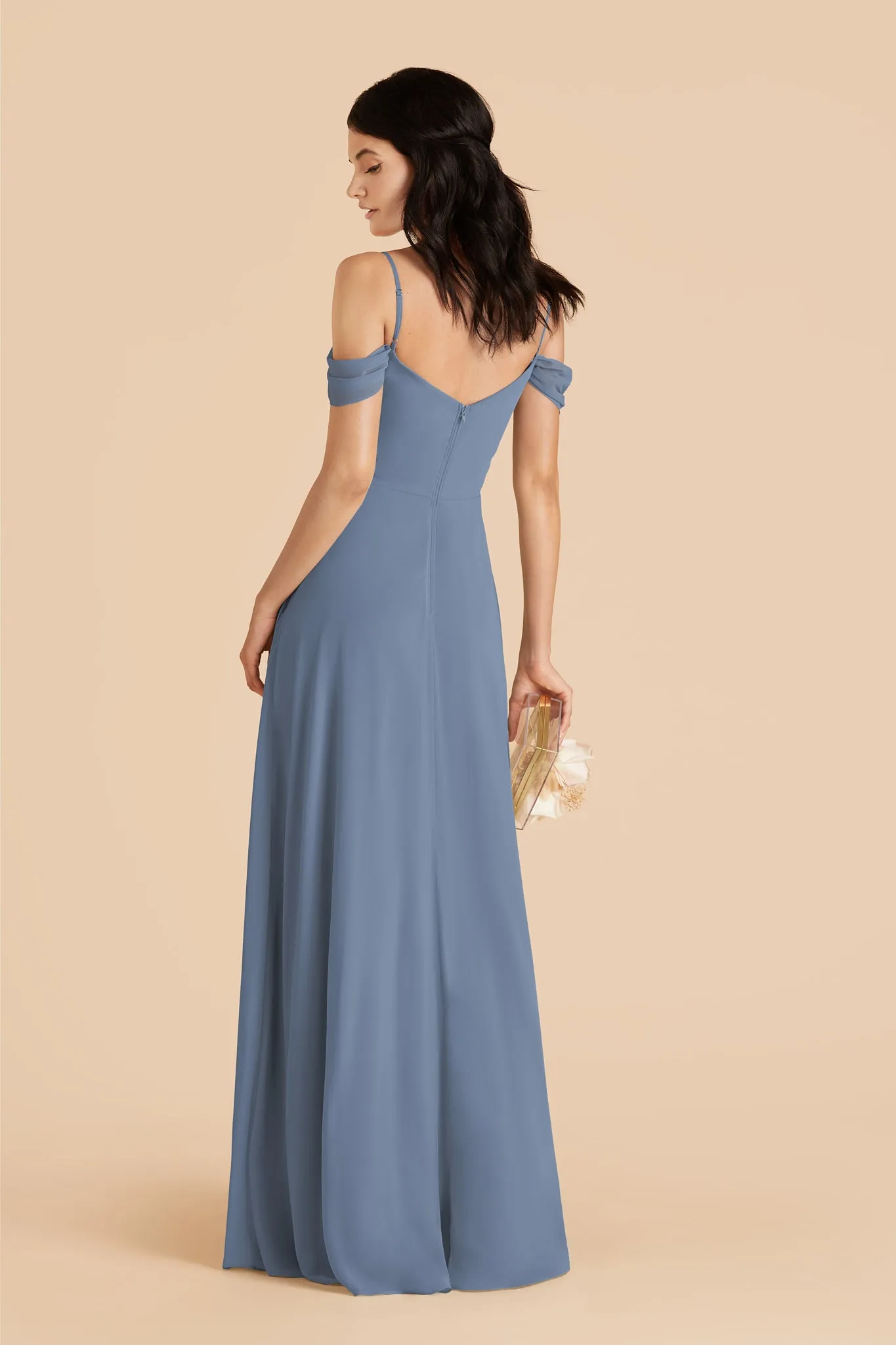 Devin Chiffon Dress - French Blue sold by Birdy Grey product image thumbnail 4