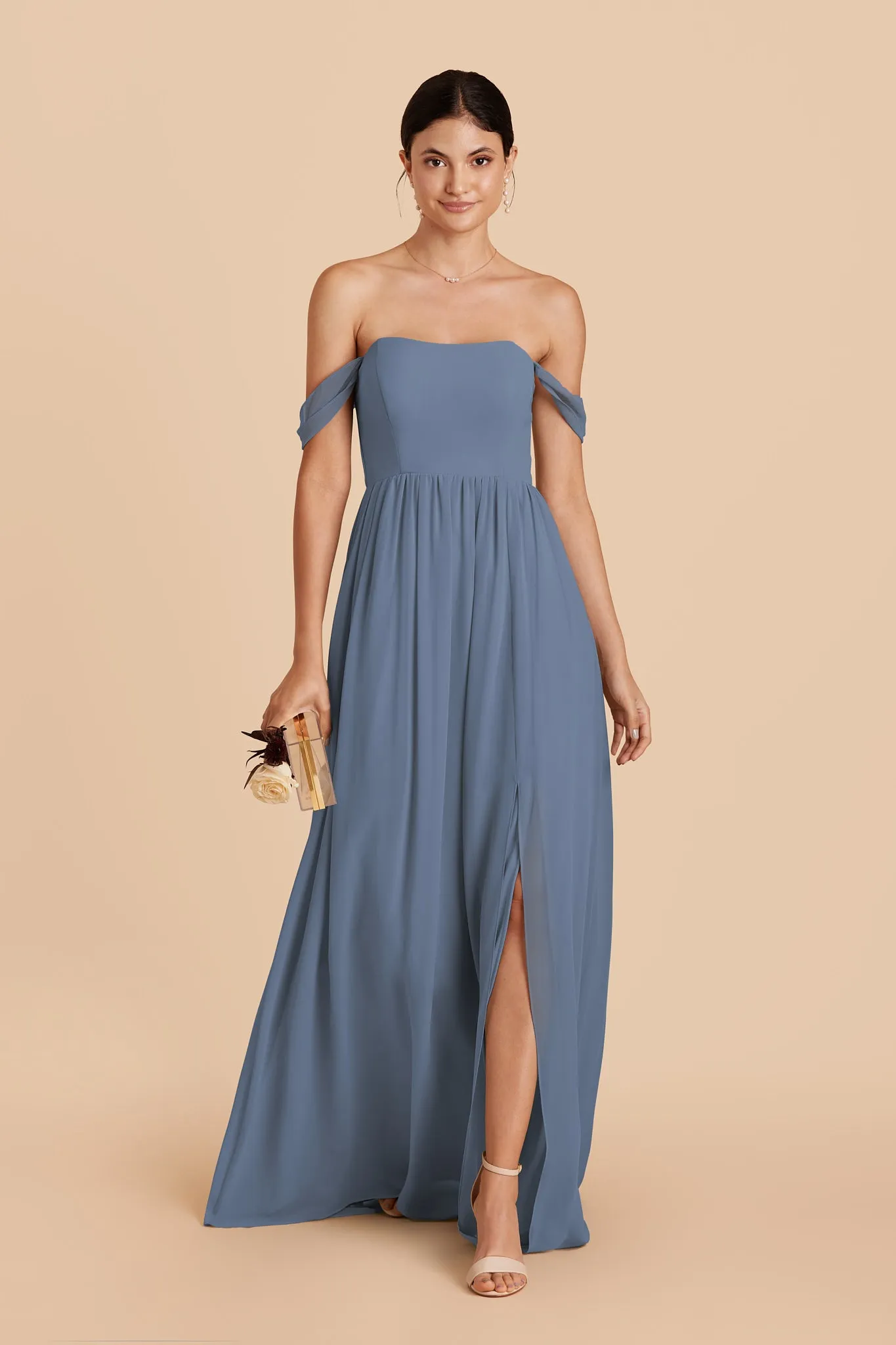 August Chiffon Dress - French Blue sold by Birdy Grey product image thumbnail 3