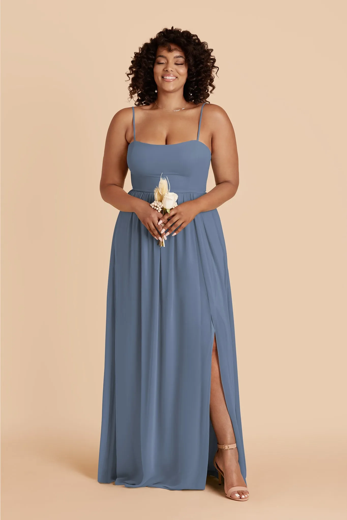 August Chiffon Dress - French Blue sold by Birdy Grey product image thumbnail 5