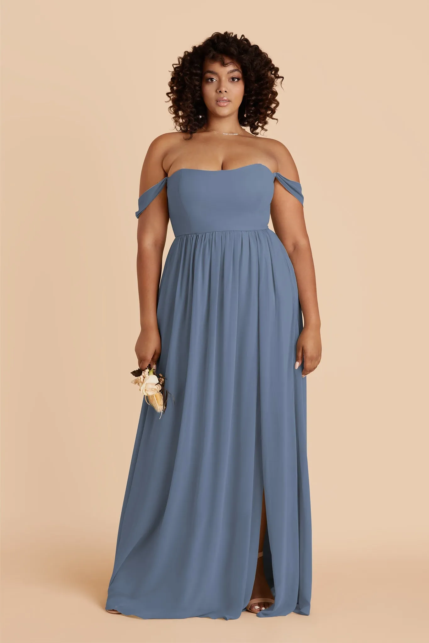 August Chiffon Dress - French Blue sold by Birdy Grey product image thumbnail 2