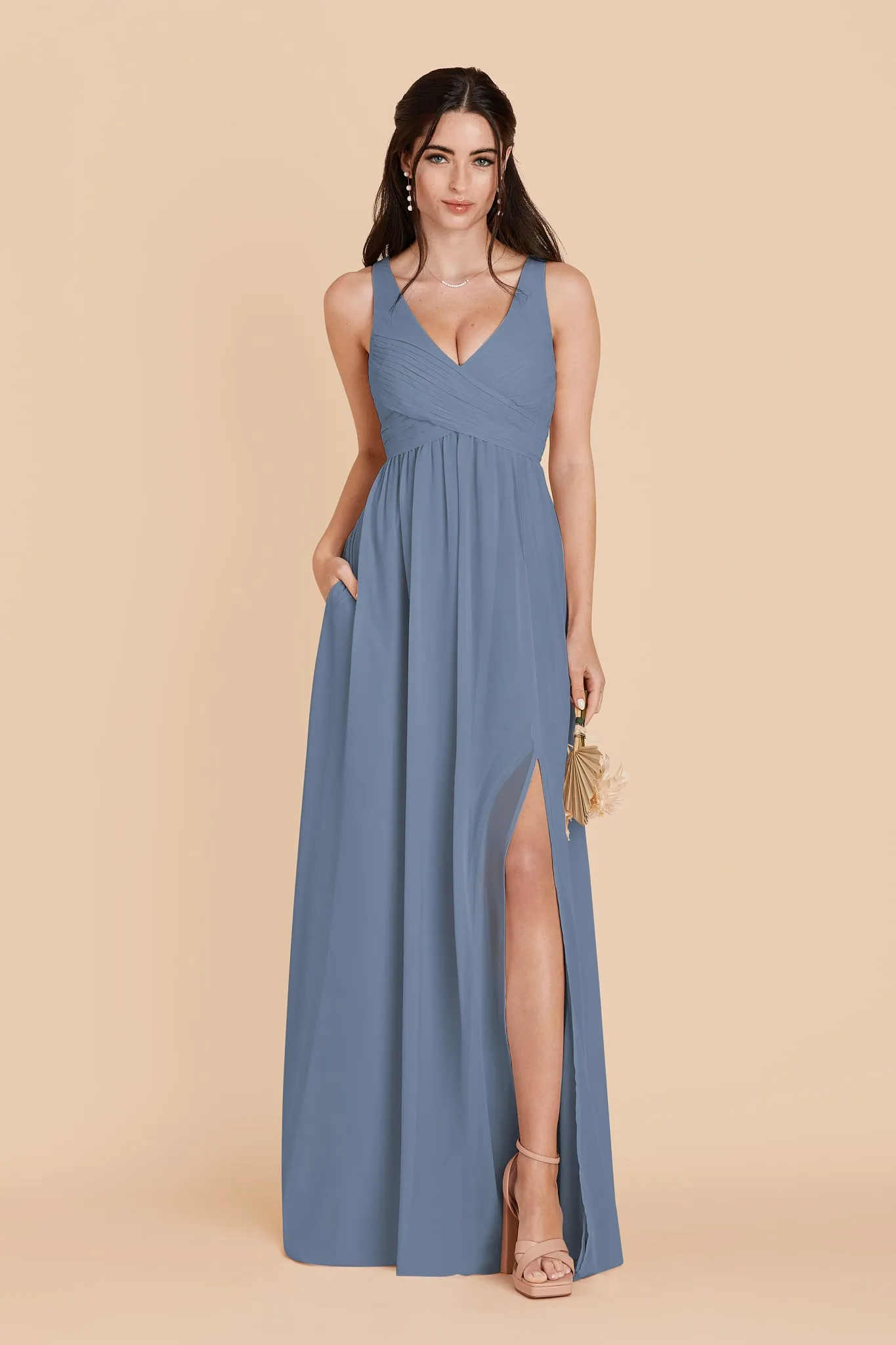 Laurie Chiffon Dress - French Blue sold by Birdy Grey product image thumbnail 3