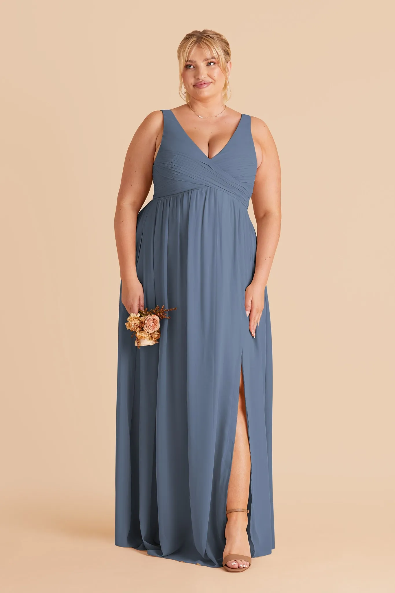 Laurie Chiffon Dress - French Blue sold by Birdy Grey product image thumbnail 2