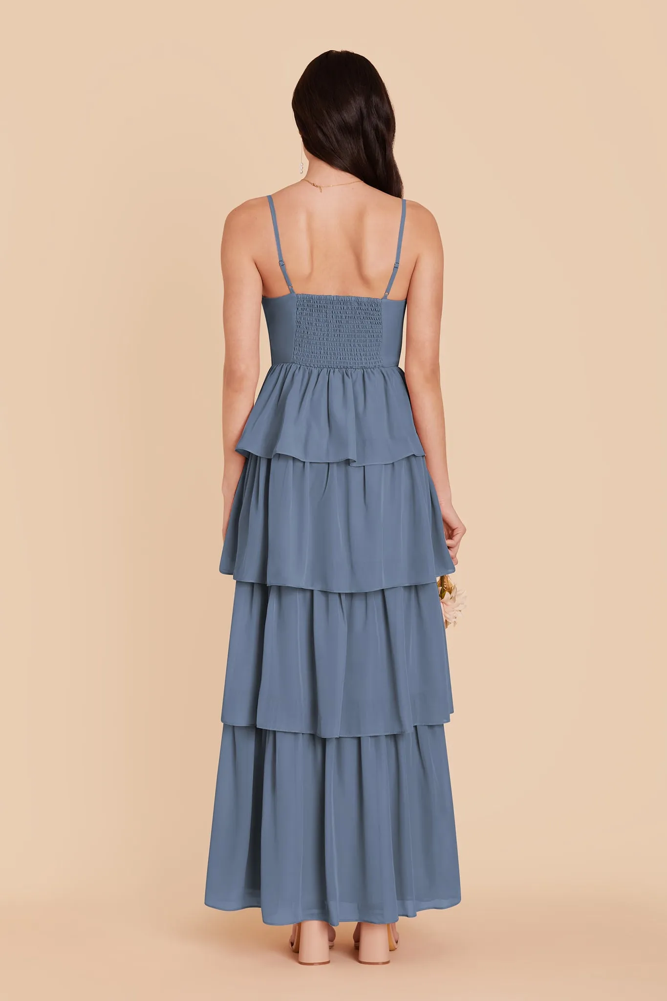Lola Chiffon Dress - French Blue sold by Birdy Grey product image thumbnail 5
