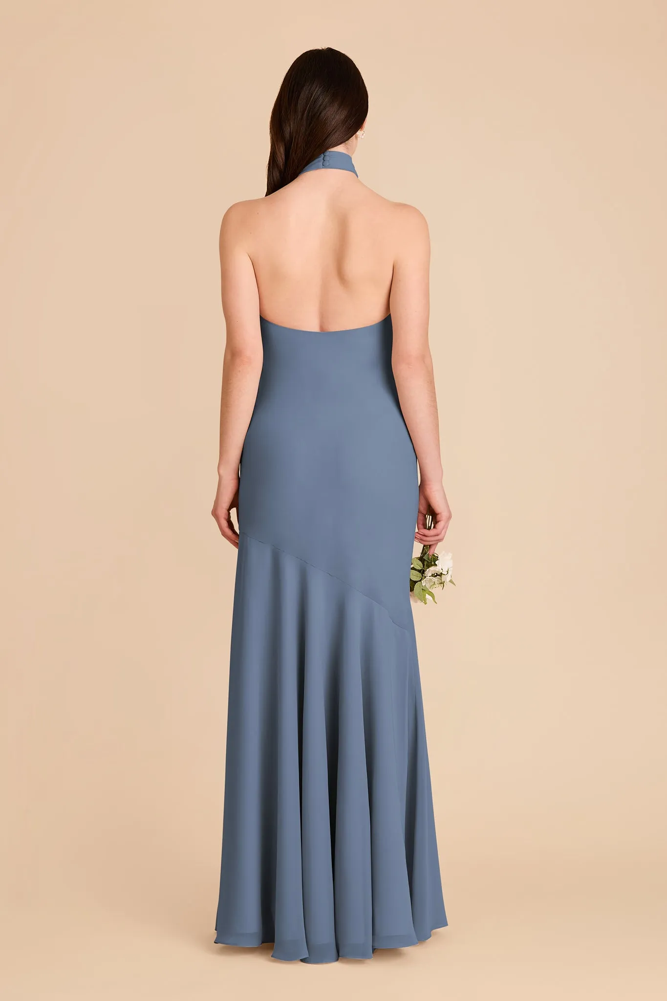 Stephanie Chiffon Dress - French Blue sold by Birdy Grey product image thumbnail 5