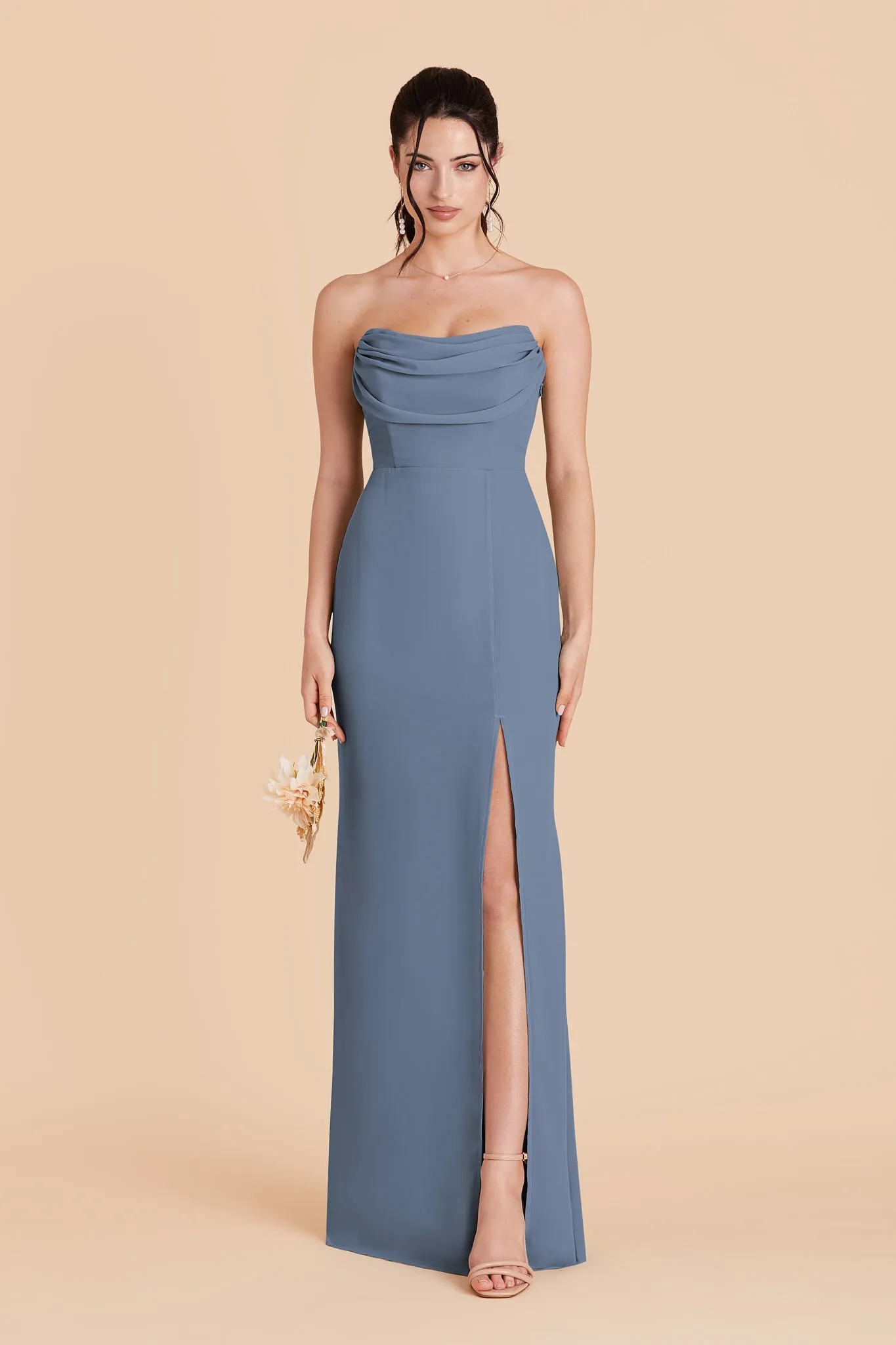 Mira Chiffon Dress - French Blue sold by Birdy Grey product image thumbnail 2