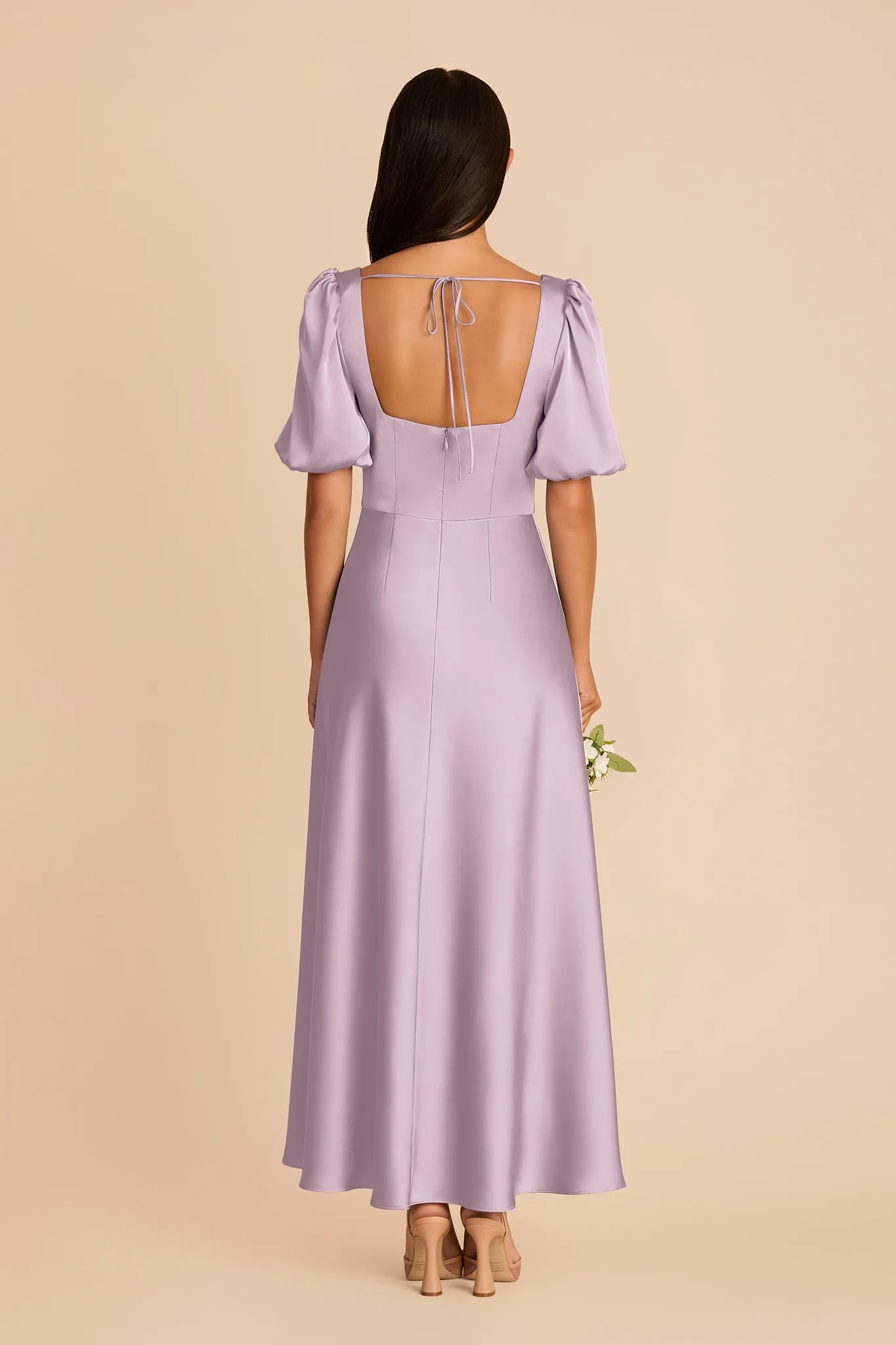 Juliette Matte Satin Dress - Lavender sold by Birdy Grey product image thumbnail 5