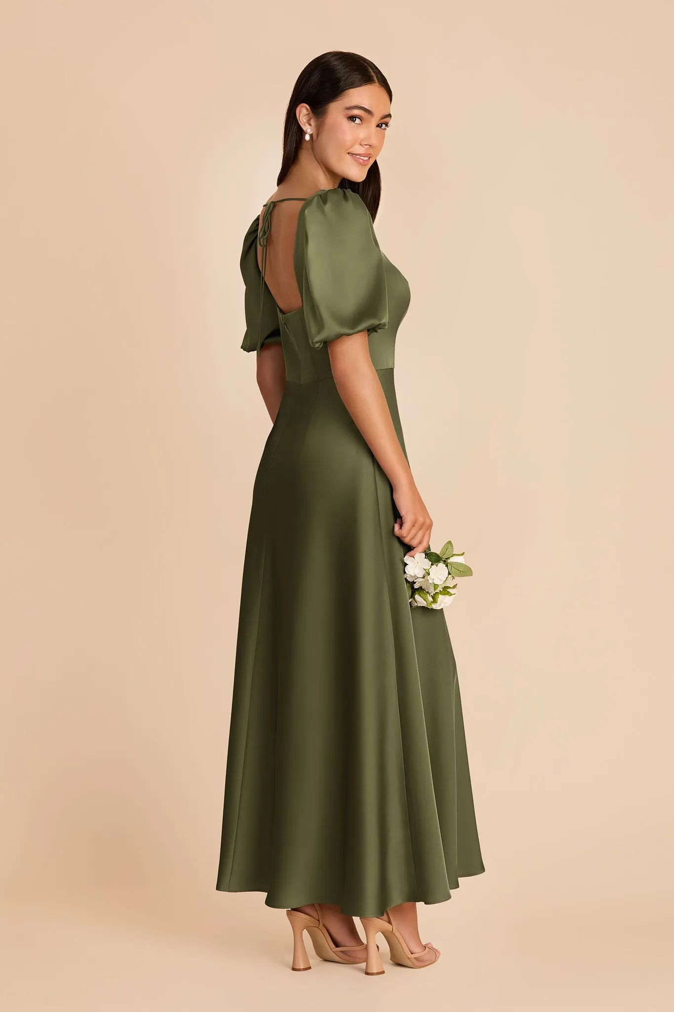 Juliette Matte Satin Dress - Martini sold by Birdy Grey product image thumbnail 4