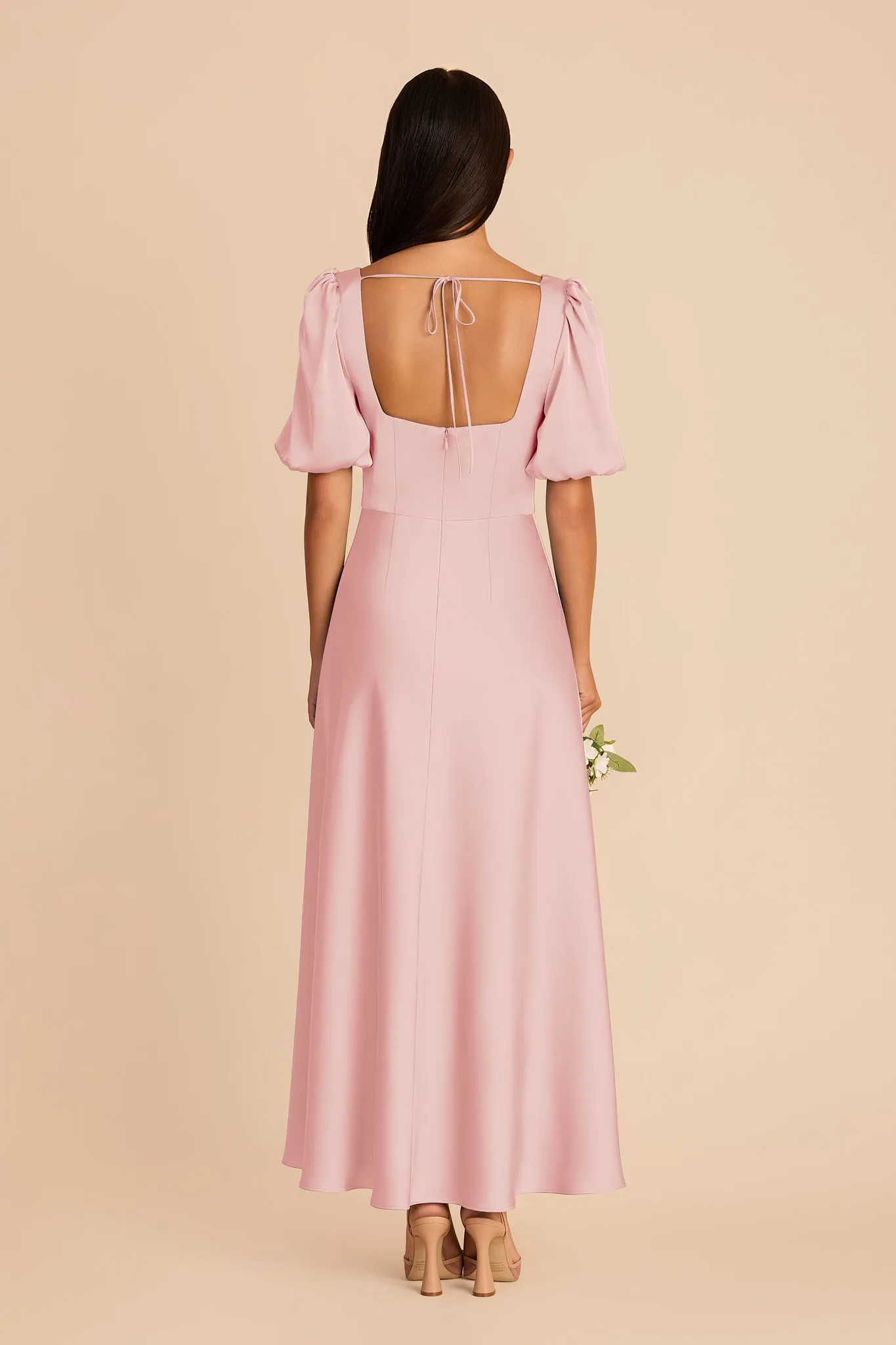 Juliette Matte Satin Dress - Fondant Pink sold by Birdy Grey product image thumbnail 5