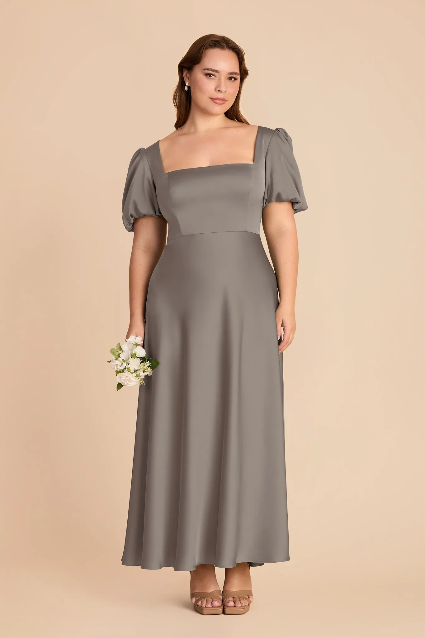 Juliette Matte Satin Dress - Quartz sold by Birdy Grey product image thumbnail 2