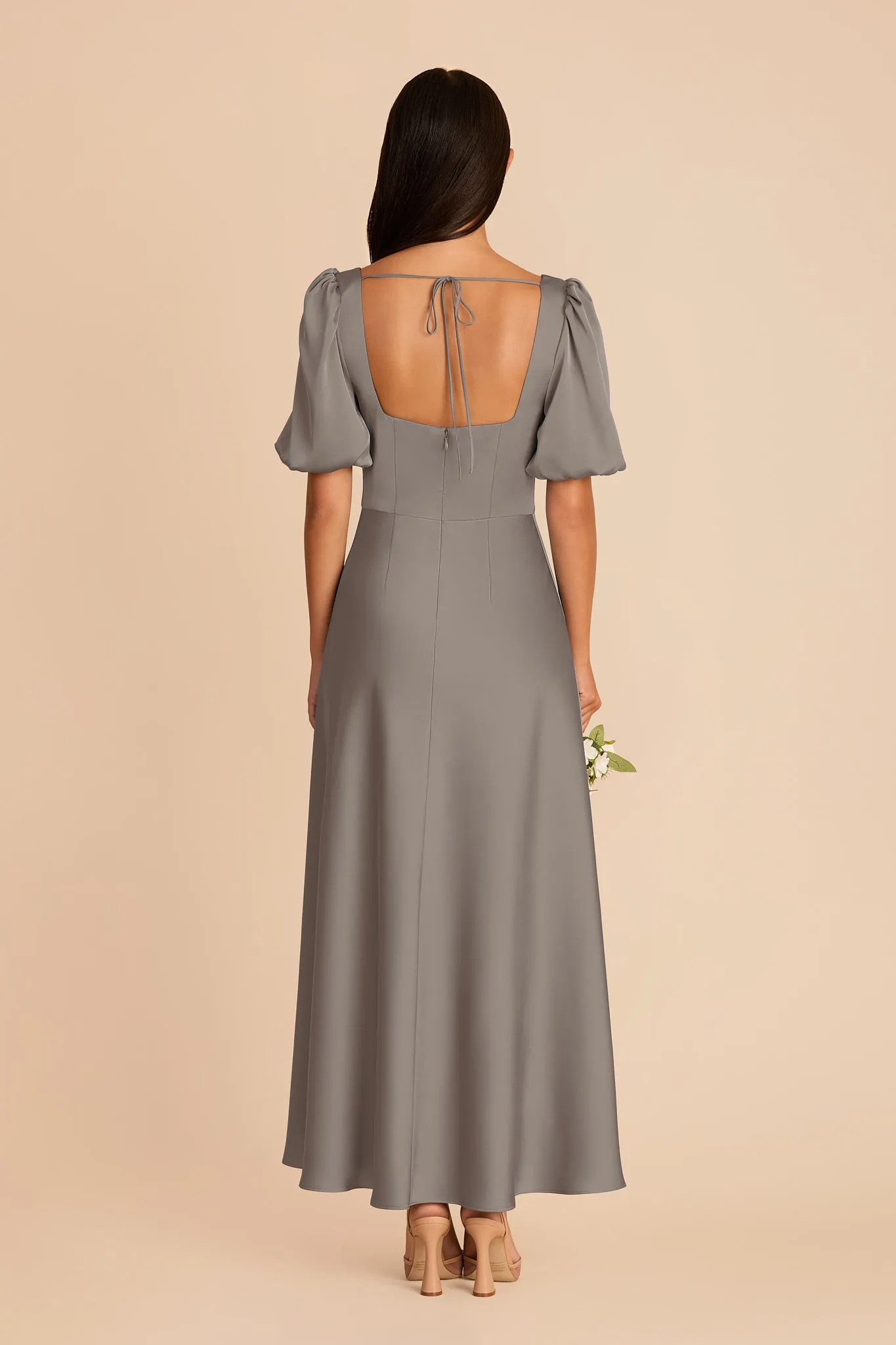 Juliette Matte Satin Dress - Quartz sold by Birdy Grey product image thumbnail 5