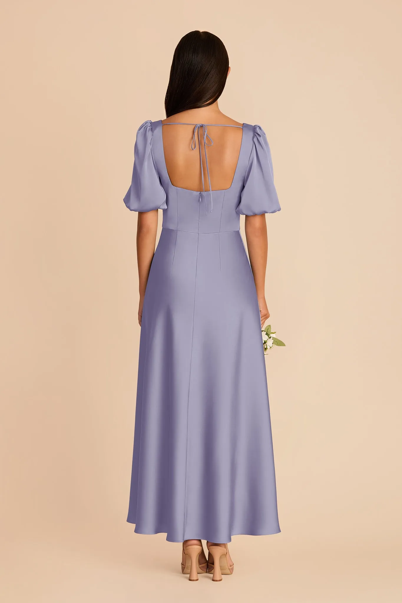 Juliette Matte Satin Dress - Wisteria sold by Birdy Grey product image thumbnail 5