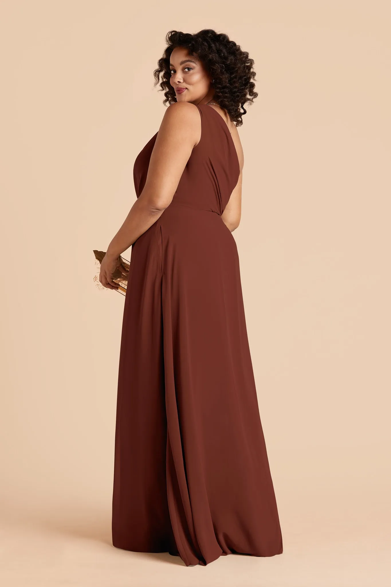 Kira Chiffon Dress - Cognac sold by Birdy Grey product image thumbnail 5