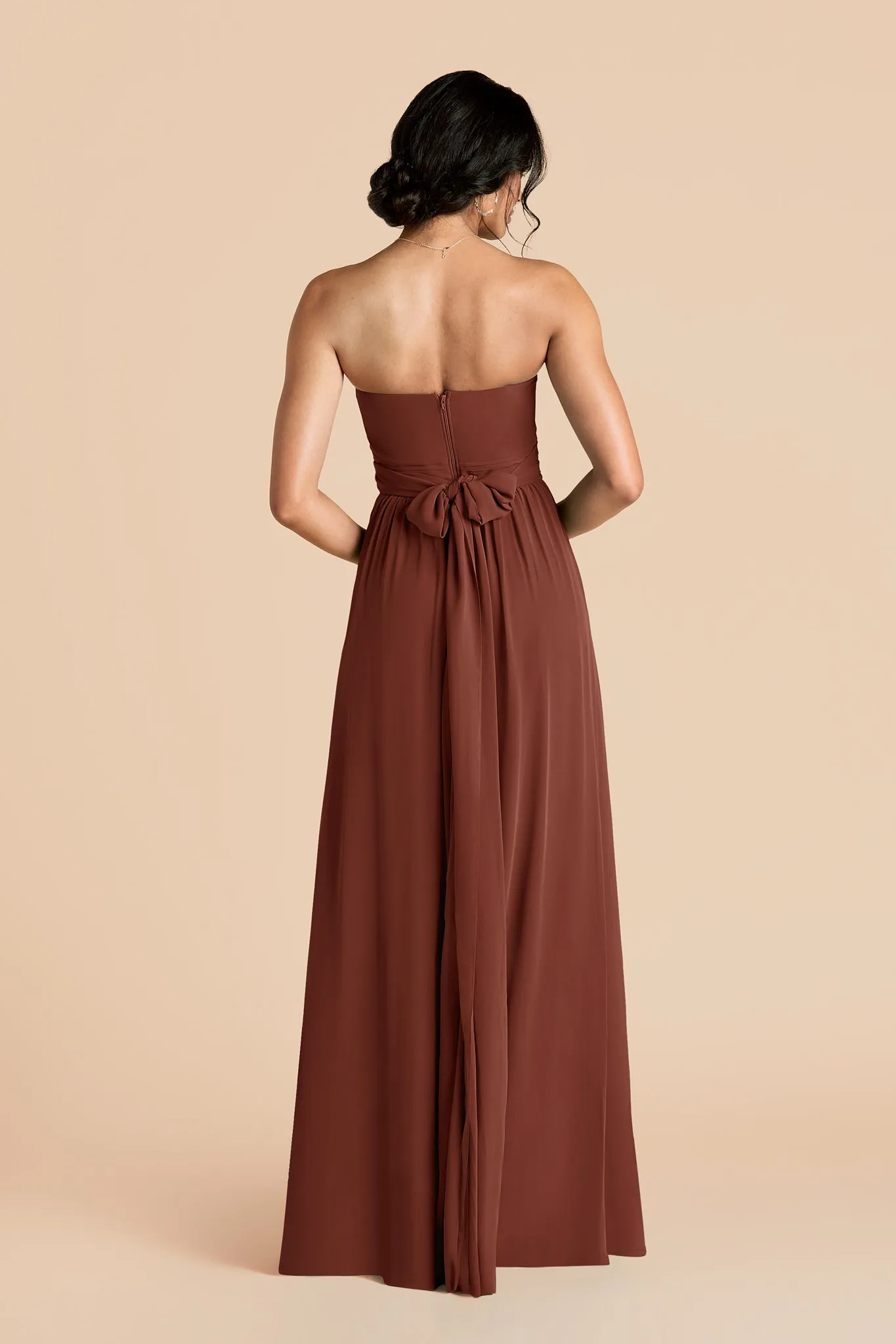 Grace Chiffon Dress - Cognac sold by Birdy Grey product image thumbnail 3