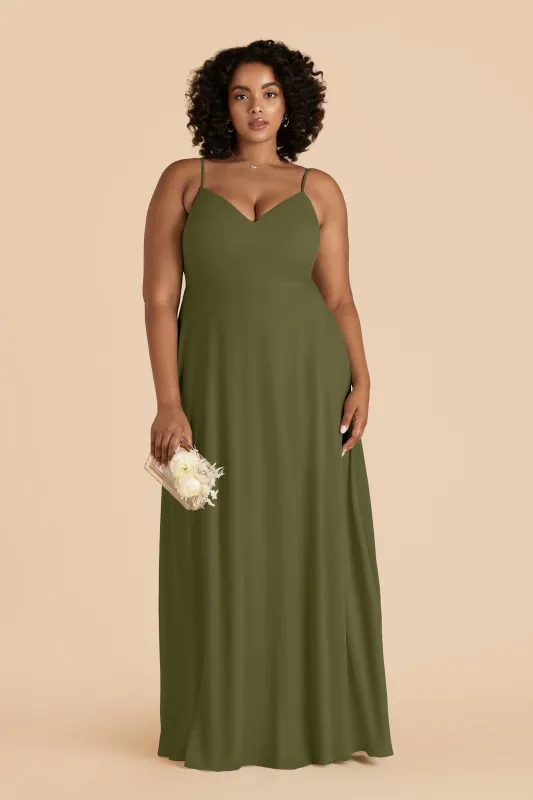 Devin Chiffon Dress With Slit - Martini sold by Birdy Grey