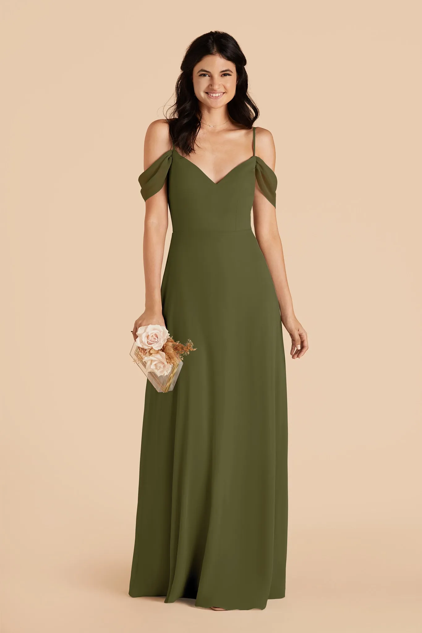 Devin Chiffon Dress - Martini sold by Birdy Grey