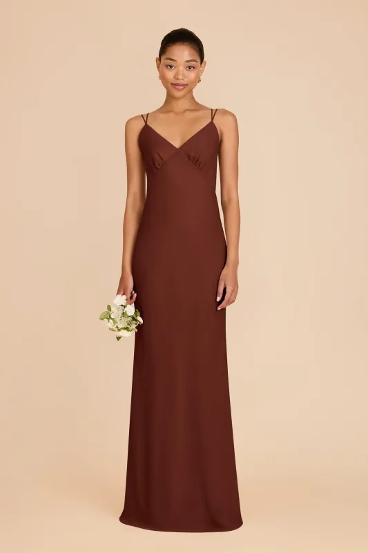 Dasha Chiffon Dress - Cognac sold by Birdy Grey