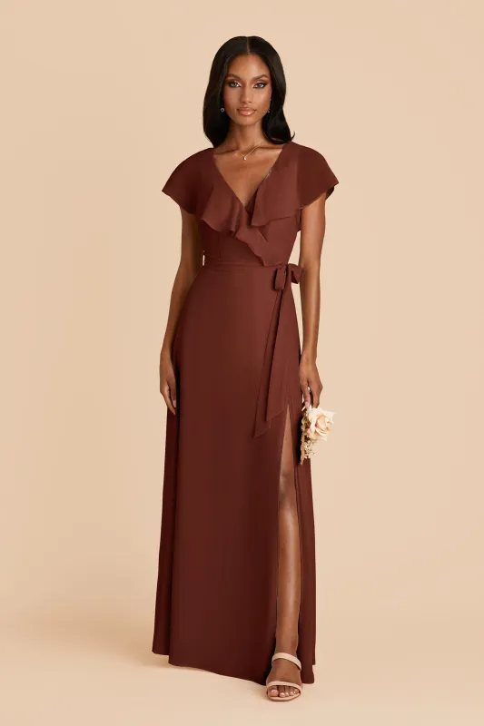 Jackson Chiffon Dress - Cognac sold by Birdy Grey