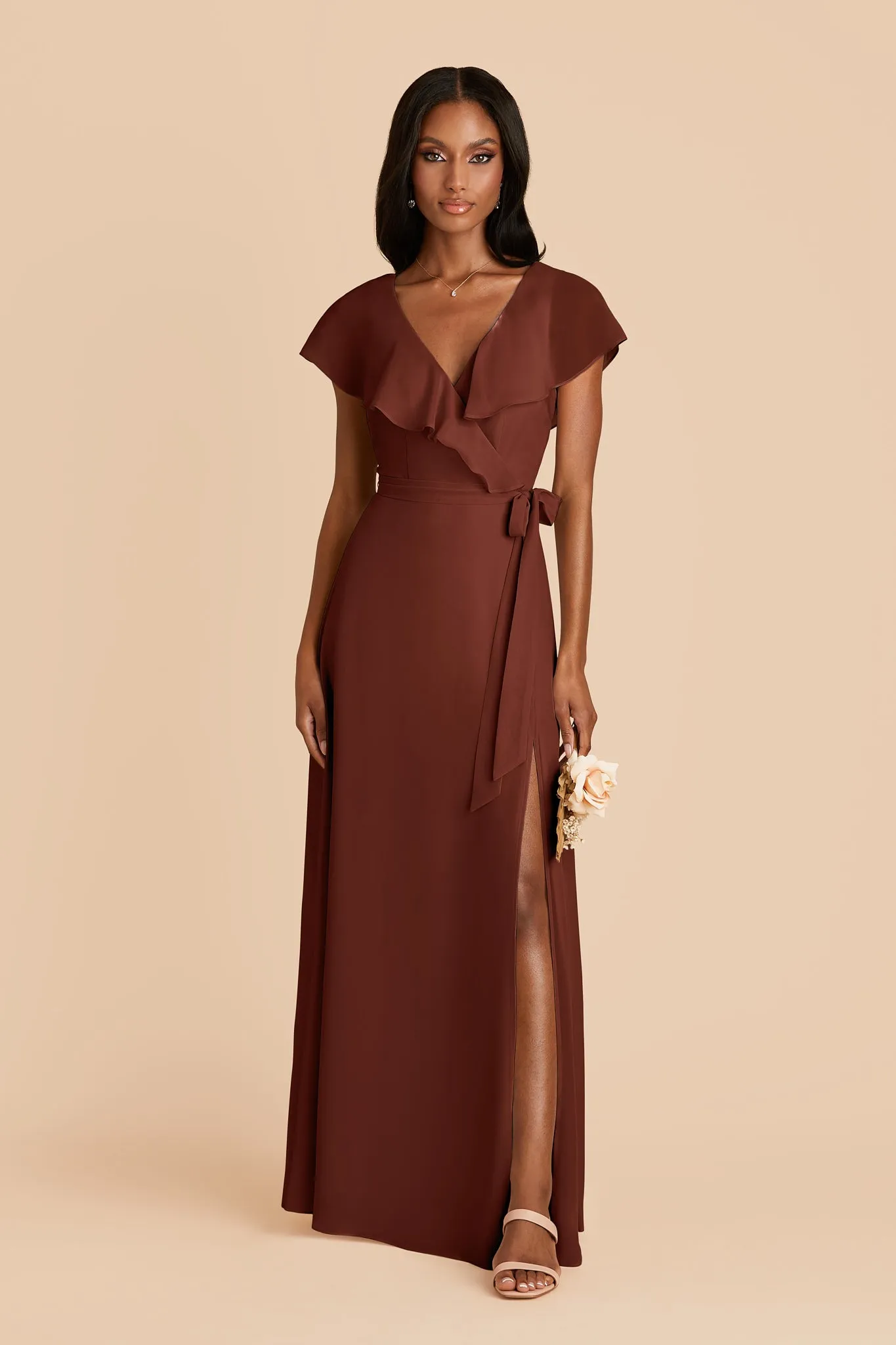 Jackson Chiffon Dress - Cognac sold by Birdy Grey