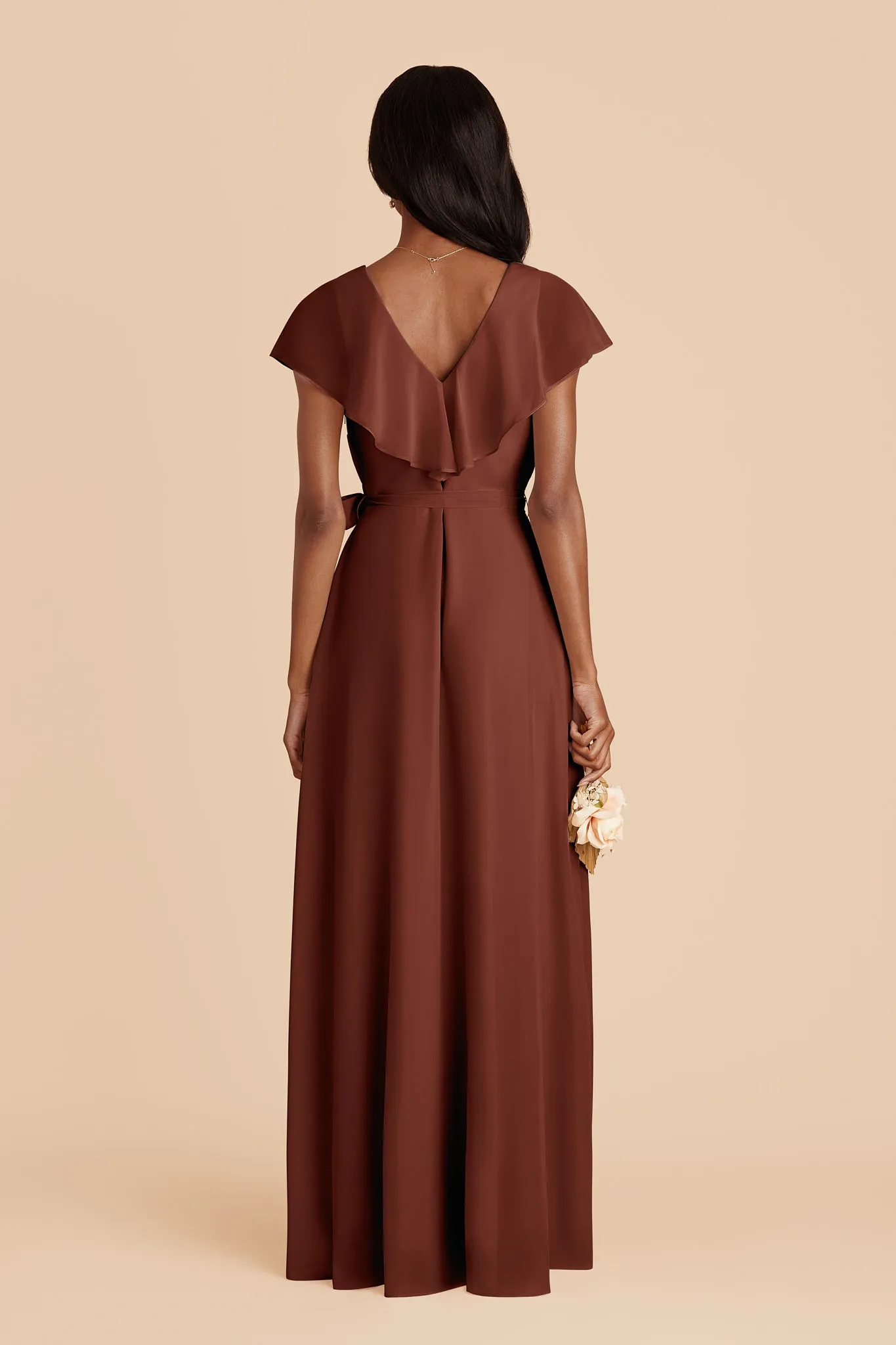 Jackson Chiffon Dress - Cognac sold by Birdy Grey product image thumbnail 4