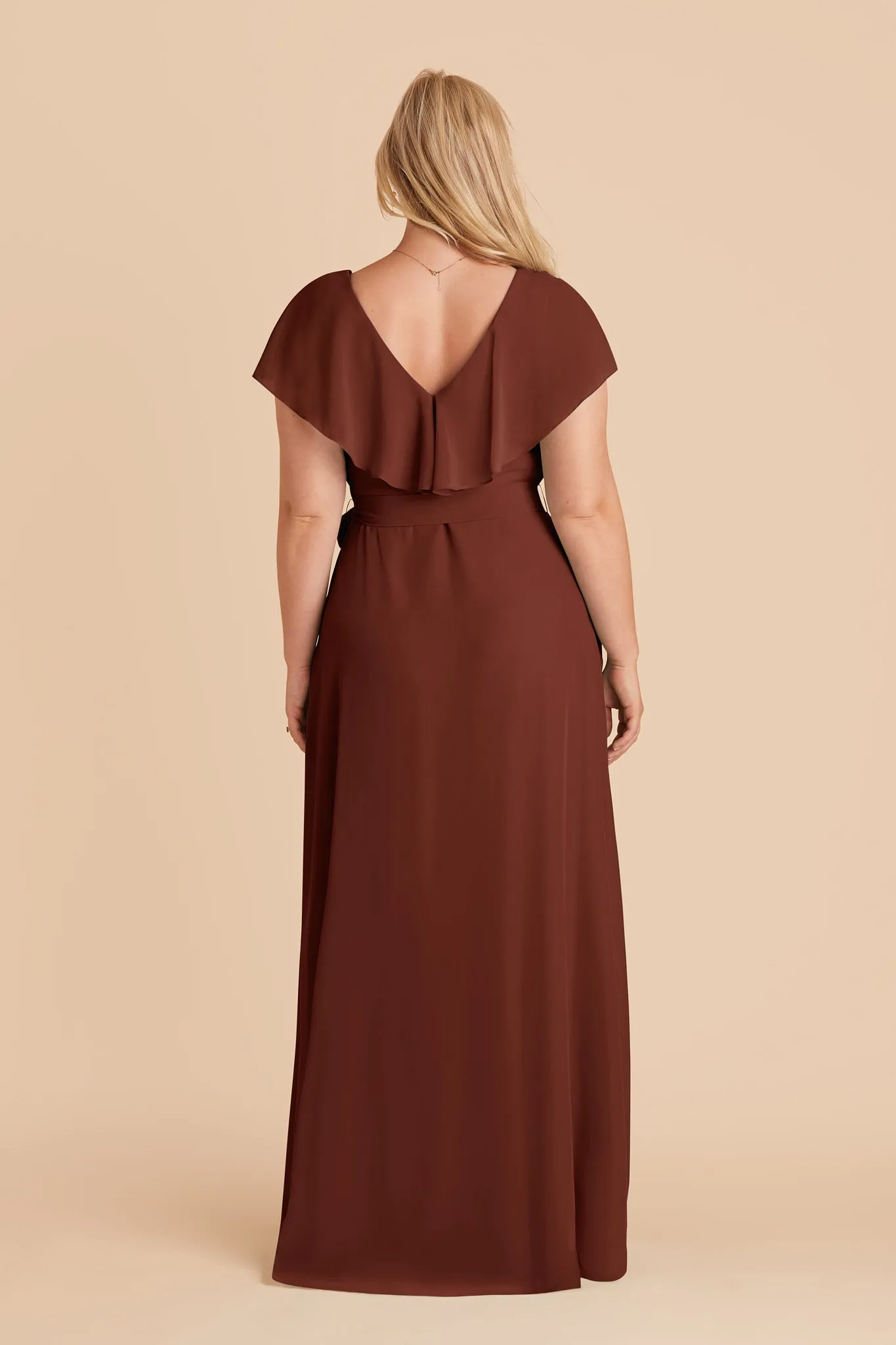 Jackson Chiffon Dress - Cognac sold by Birdy Grey product image thumbnail 5