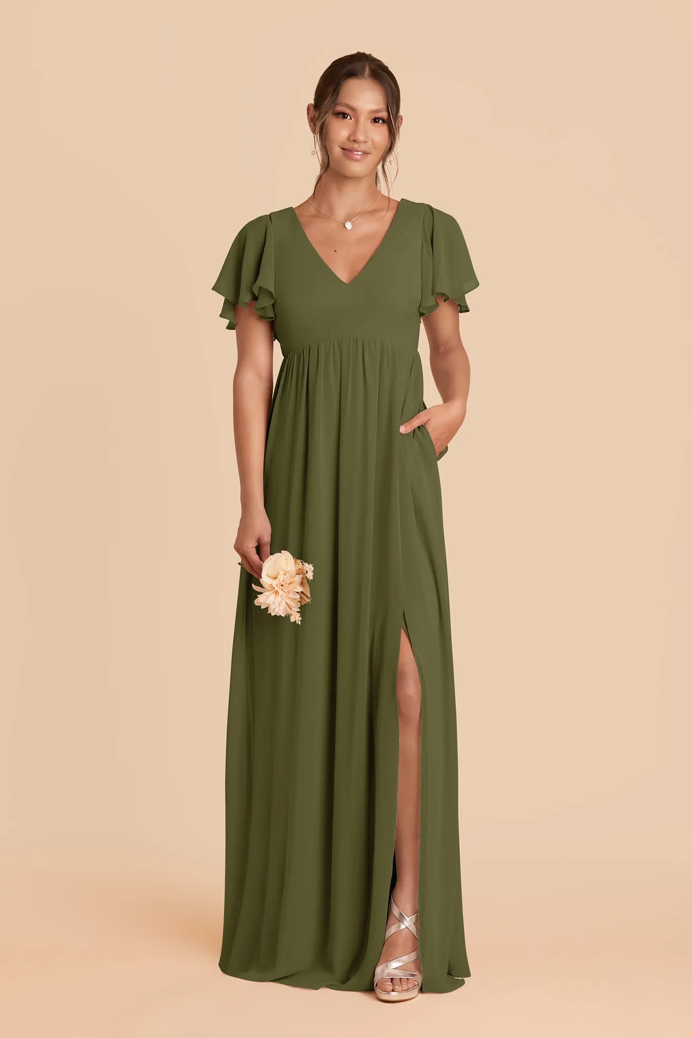 Hannah Chiffon Dress - Martini sold by Birdy Grey product image thumbnail 3