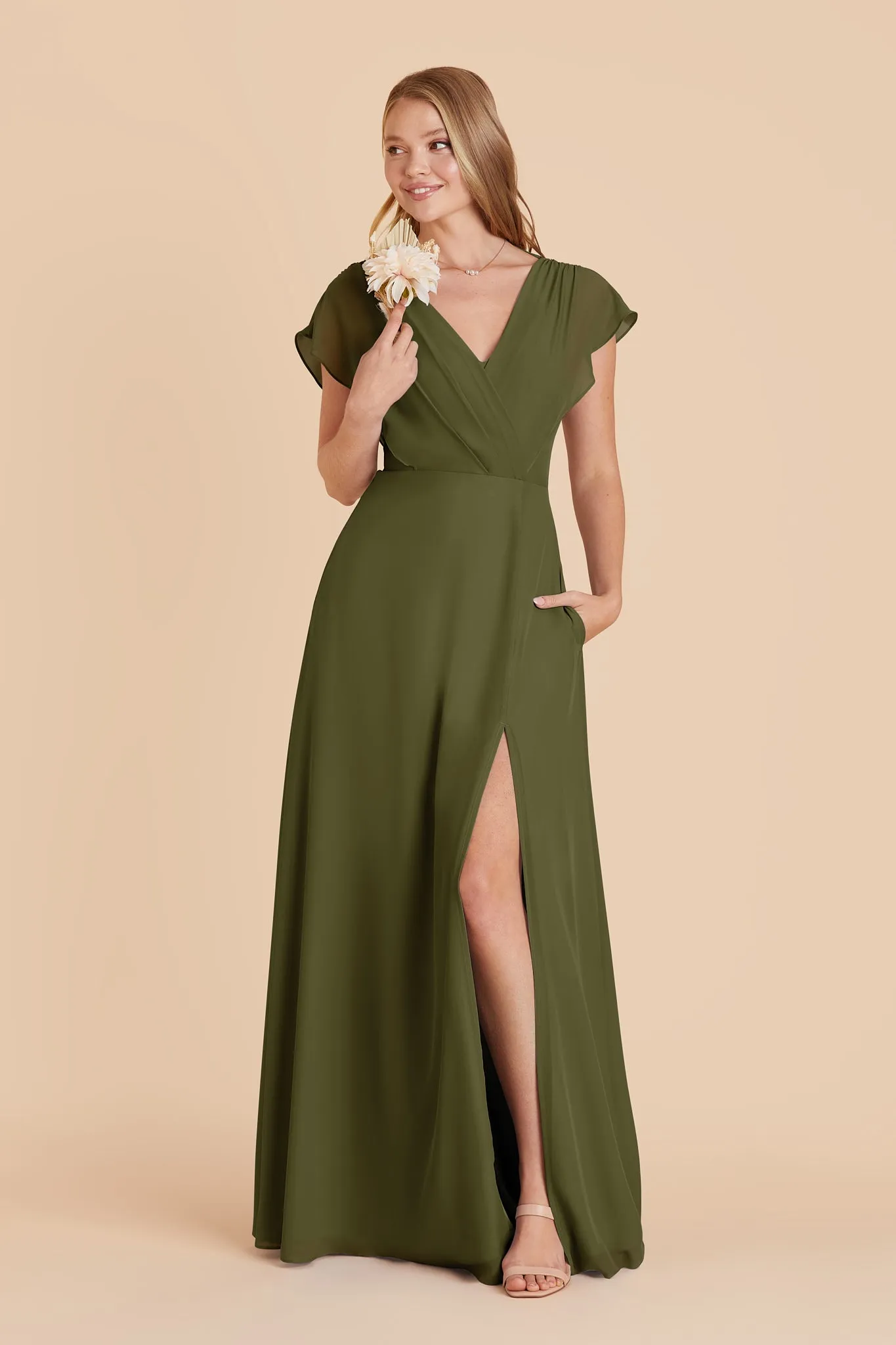 Violet Chiffon Dress - Martini sold by Birdy Grey product image thumbnail 3