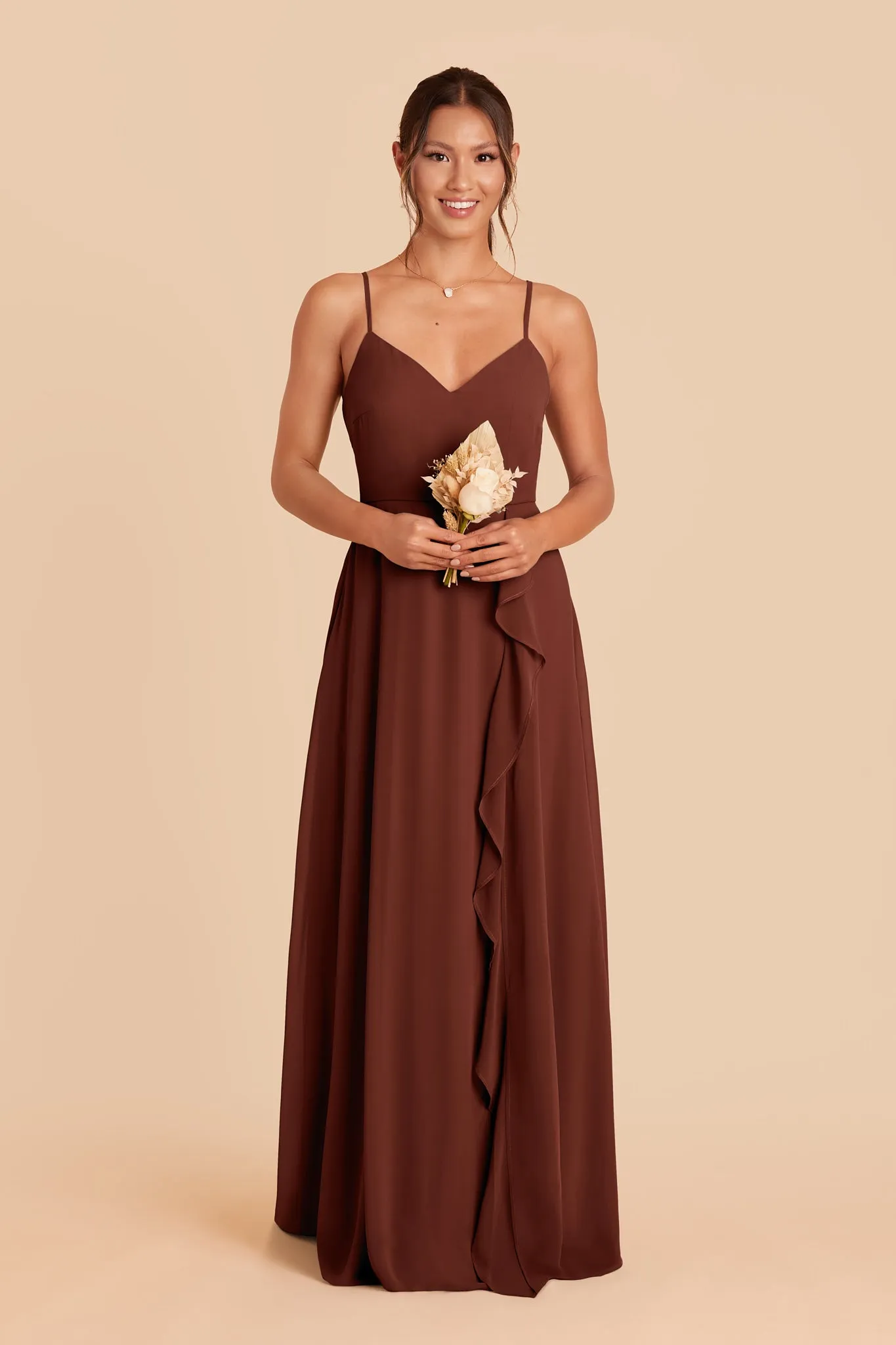 Theresa Chiffon Dress - Cognac sold by Birdy Grey product image thumbnail 2