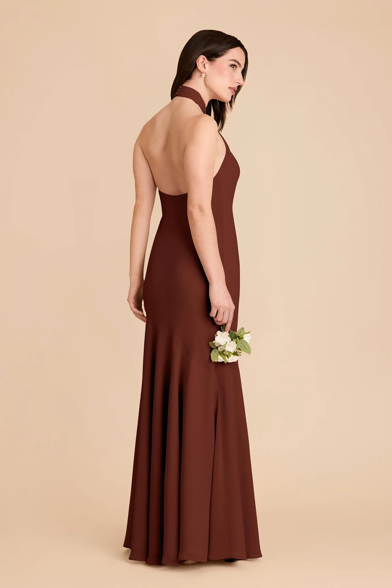 Stephanie Chiffon Dress - Cognac sold by Birdy Grey product image thumbnail 4