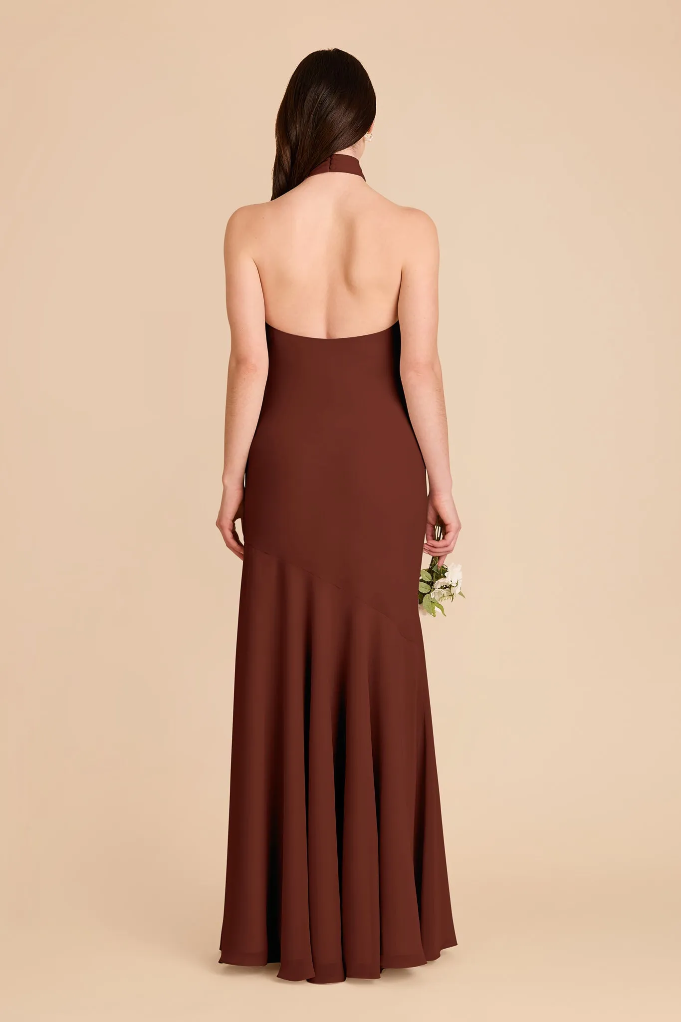 Stephanie Chiffon Dress - Cognac sold by Birdy Grey product image thumbnail 5