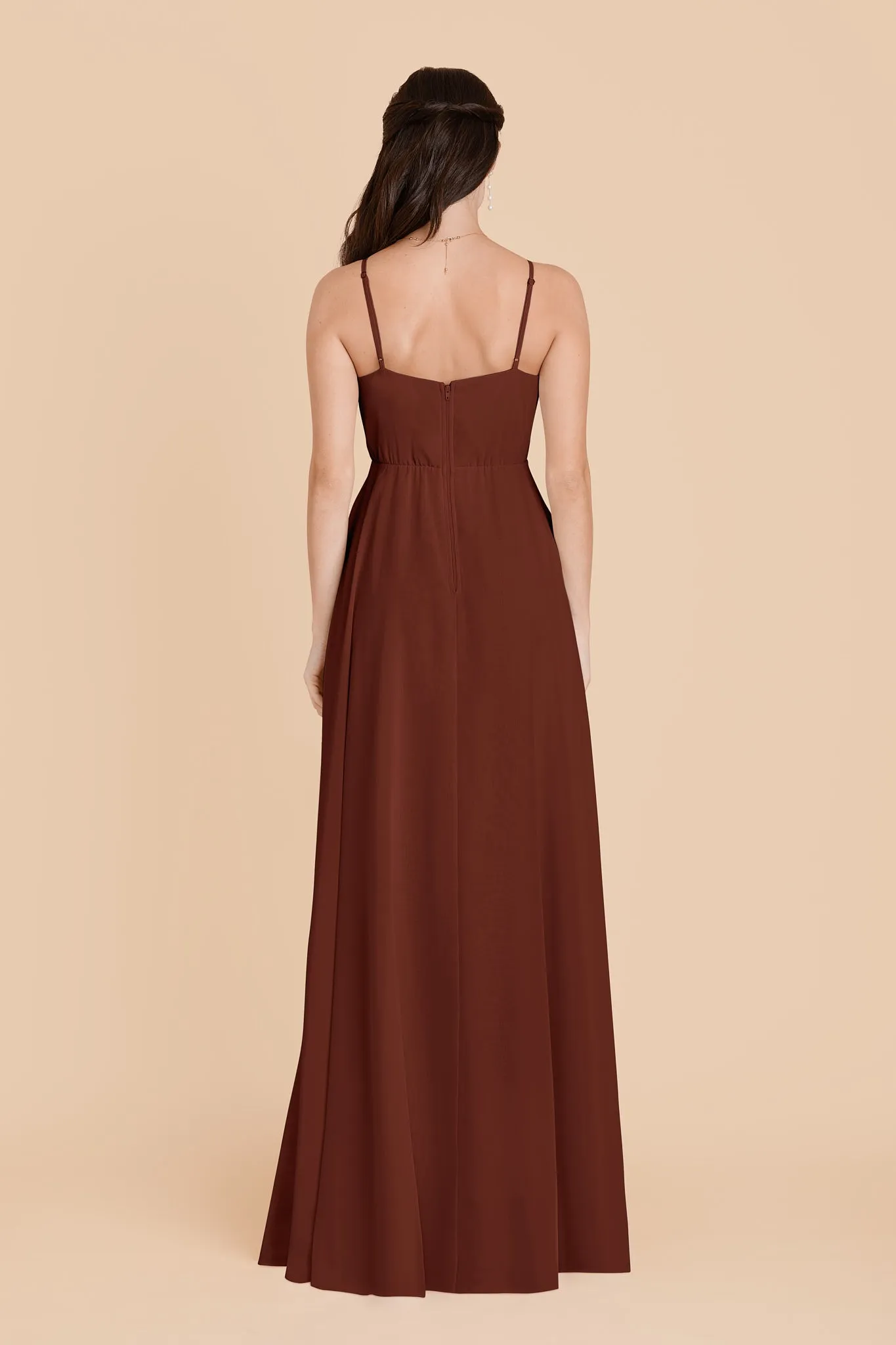 Kaia Chiffon Dress - Cognac sold by Birdy Grey product image thumbnail 5
