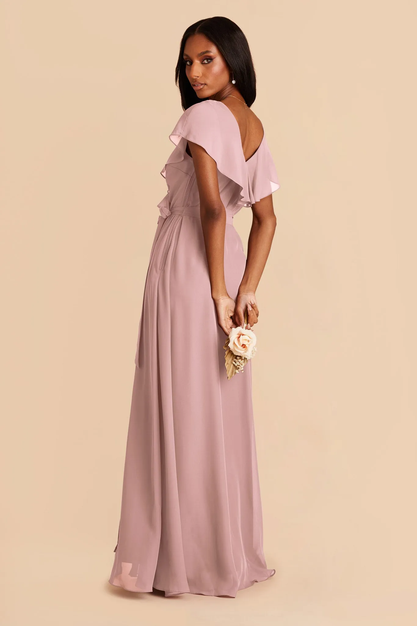 Jackson Chiffon Dress - English Rose sold by Birdy Grey product image thumbnail 5