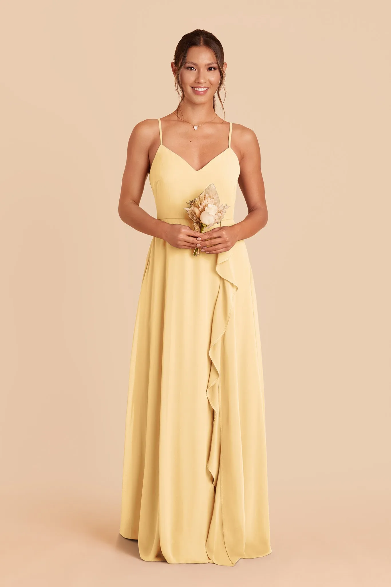 Theresa Chiffon Dress - Butter sold by Birdy Grey product image thumbnail 3