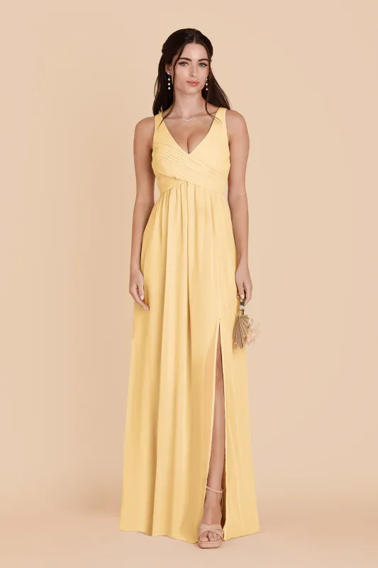 Laurie Chiffon Dress - Butter made by Birdy Grey