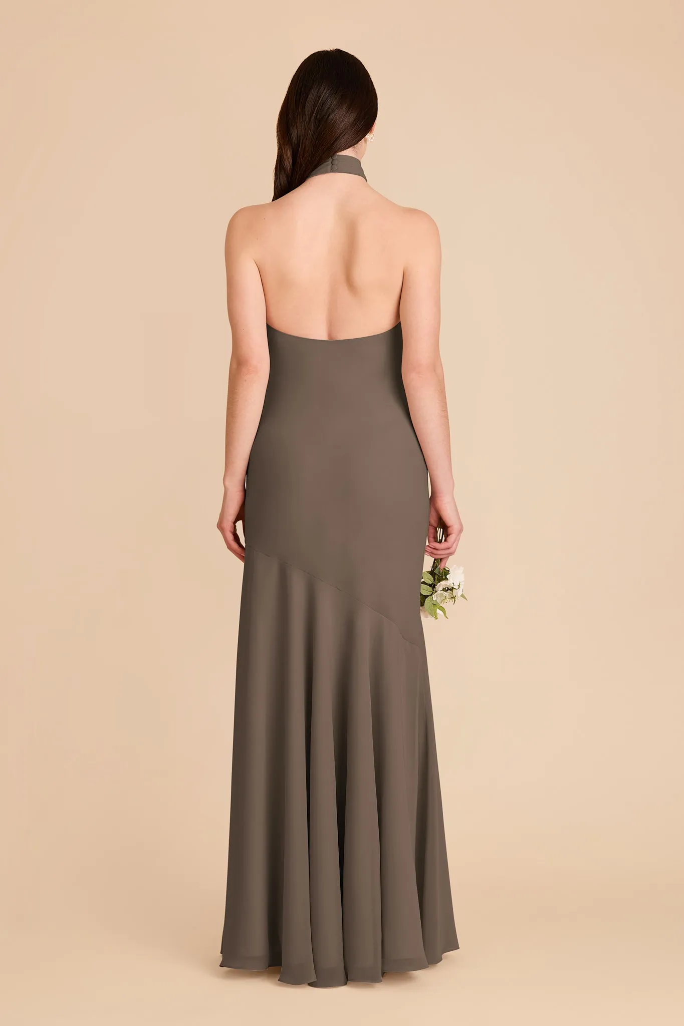 Stephanie Chiffon Dress - Mocha sold by Birdy Grey product image thumbnail 5