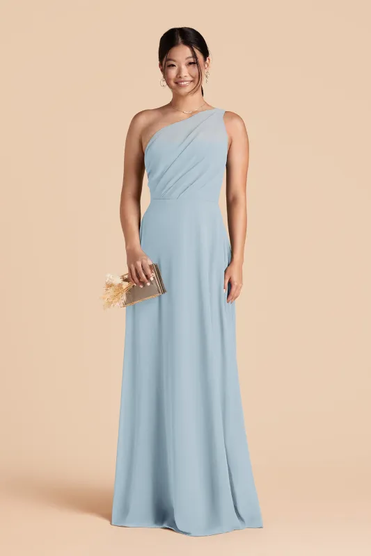 Kira Chiffon Dress - Sky Blue sold by Birdy Grey