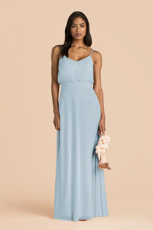 Gwennie Chiffon Dress - Sky Blue sold by Birdy Grey