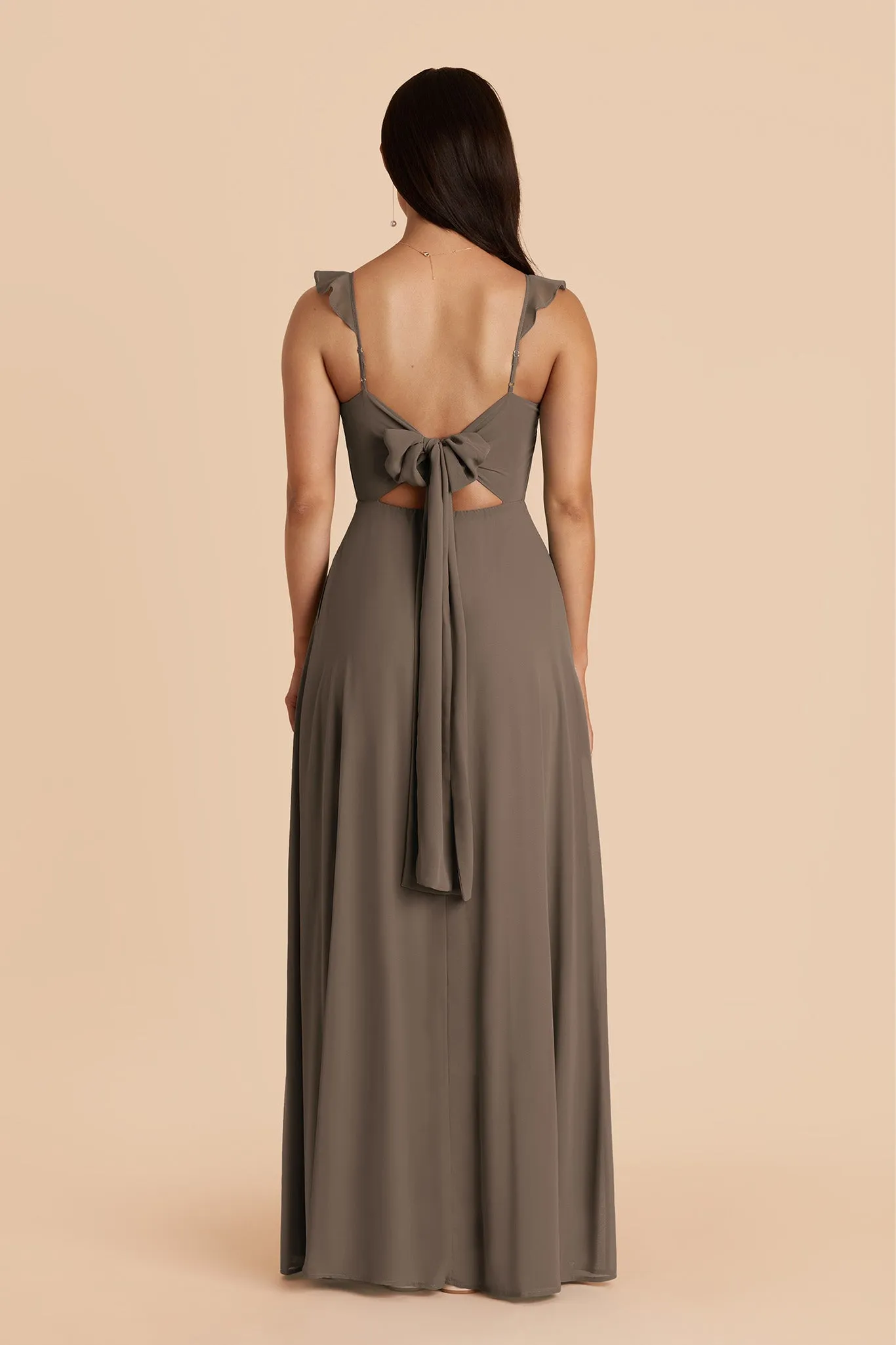 Doris Chiffon Dress - Mocha sold by Birdy Grey product image thumbnail 5